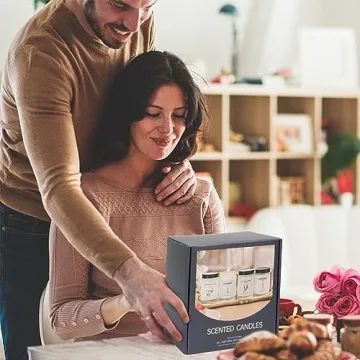 4 Pack Lavender Candles Gift Set - Scented Aromatherapy