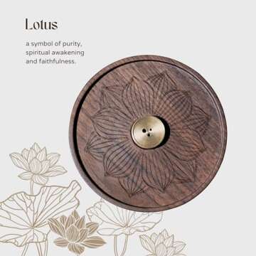 SeedWave Lotus Incense Holder for Meditation and Decor