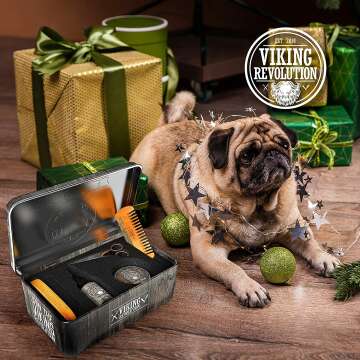 Viking Revolution Beard Care Kit for Men - Grooming Essentials