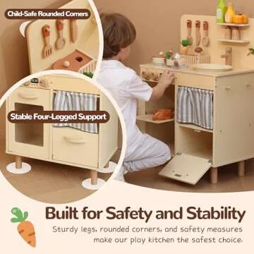 Leeshyah Play Kitchen - Creative & Safe Toy for Kids