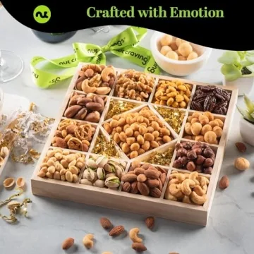 NUT CRAVINGS Gourmet Nuts Gift Basket Perfect for All Occasions