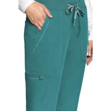 Med Couture Women's Scrub Jogger Yoga Pant with 5 Pockets, Lightweight, Ultra Soft, 2-Way Stretch & ...