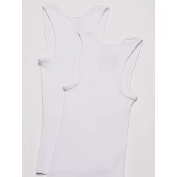 Soft Cotton Tank Top Undershirt for Toddlers - 6 Pack