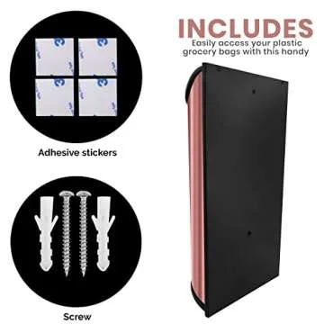 Stylish Utopia Kitchen Grocery Bag Holder & Dispenser