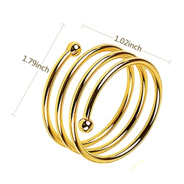 Elegant Gold Napkin Rings Set of 12 for Every Occasion