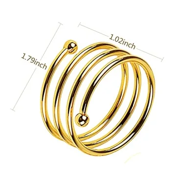 Elegant Gold Napkin Rings Set of 12 for Every Occasion