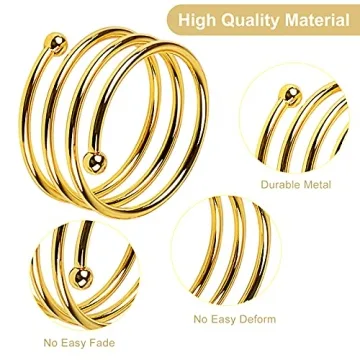 Elegant Gold Napkin Rings Set of 12 for Every Occasion