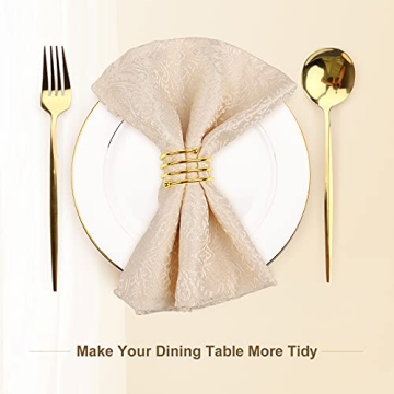 Elegant Gold Napkin Rings Set of 12 for Every Occasion
