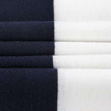 PALINDA Women's Striped Elegant Short Sleeve Wear to Work Casual Pencil Dress with Belt (Navy Blue,L)