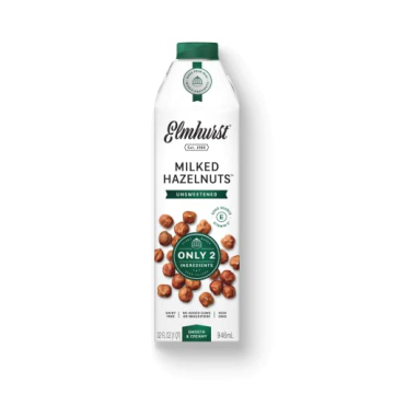 Elmhurst Milked Hazelnuts Unsweetened Milk 32oz Pack of 6