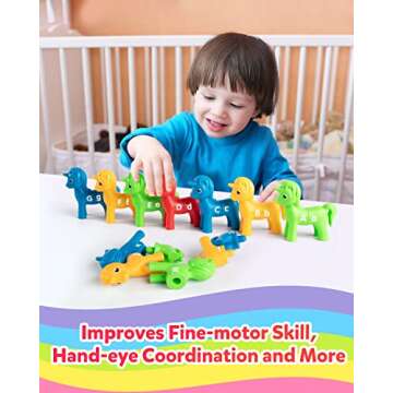 Coogam Unicorn Letters Matching Game for Toddlers