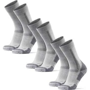 Comfortable Merino Wool Hiking Socks - 3-Pack