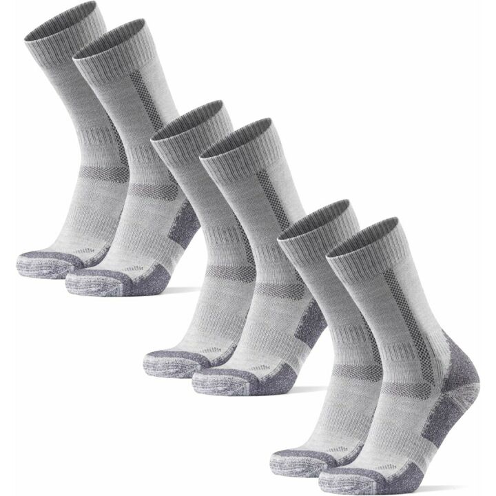 Comfortable Merino Wool Hiking Socks - 3-Pack