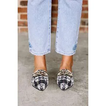 Stylish Mskilder Women Flats with Metal Chain Design