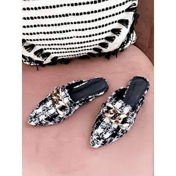 Stylish Mskilder Women Flats with Metal Chain Design