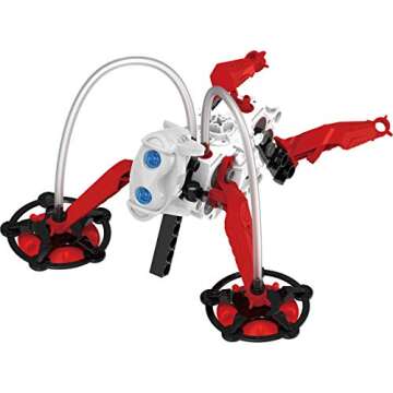 Thames & Kosmos Air-Walker Gravity-Defying Wall-Walking Robot Science Experiment Kit, 5 Robotic Models for Ages 8+ , Blue