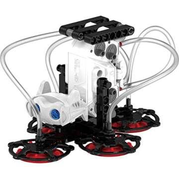 Thames & Kosmos Air-Walker Gravity-Defying Wall-Walking Robot Science Experiment Kit, 5 Robotic Models for Ages 8+ , Blue