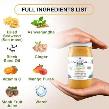 TrueSeaMoss Wildcrafted Irish Sea Moss Gel - 5 in 1