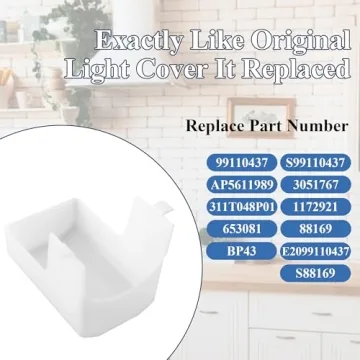 99110437 Range Hood Light Cover fit for Broan Nutone 41000 40000 42000 45000 BP43 S99110437 99110437 fit for Broan Range Hood Light Cover prime&swift