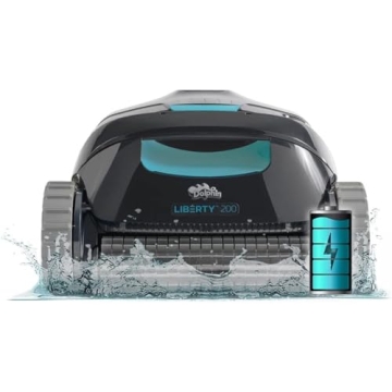 Dolphin (2025 Model) Liberty 200 Cordless Automatic Robotic Pool Vacuum Cleaner, Inductive Charging,...