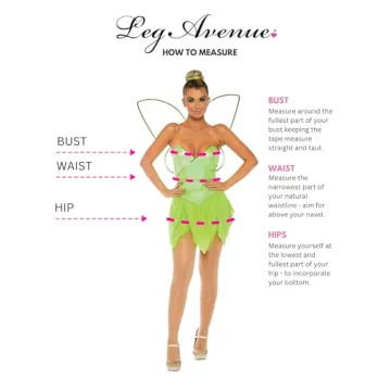 Leg Avenue 4 Piece Pretty Pixie Costume Set for Any Event