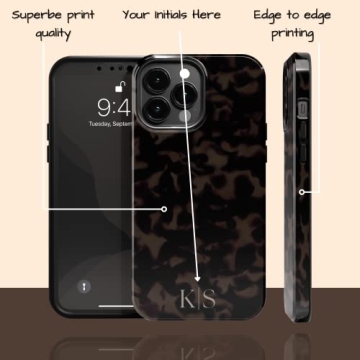 Stylish Custom Tortoiseshell Phone Case for iPhone Pro