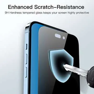 JETech Privacy Full Coverage Screen Protector for iPhone 14 Pro Max 6.7-Inch, Anti-Spy Tempered Glass Film, Edge to Edge Protection Case-Friendly, 2-Pack