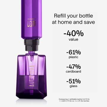 Mugler Alien - Eau de Parfum - Women's Perfume - Floral & Woody - With Jasmine, Wood, and Amber - Long Lasting Fragrance - Travel Size - 0.33 Fl Oz