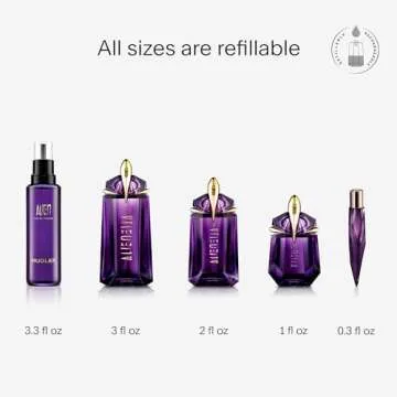 Mugler Alien - Eau de Parfum - Women's Perfume - Floral & Woody - With Jasmine, Wood, and Amber - Long Lasting Fragrance - Travel Size - 0.33 Fl Oz