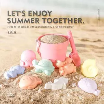 MarcZero 11Pcs Eco-Friendly Silicone Beach Toy Set for Kids