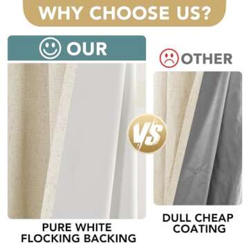Elegant 100% Blackout Curtains for Total Privacy and Light Blocking