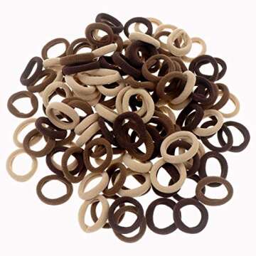 100 Pack Nylon Small Hair Ties Seamless Ponytail Holder Toddlers Baby Girls' Hair Elastics