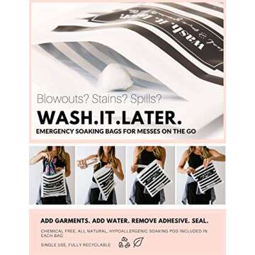 Wash It Later Soak and Save Bags for Busy Parents