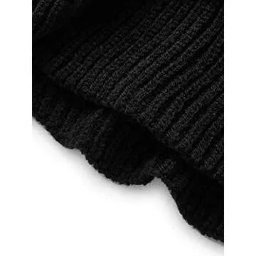 Stylish Ruffle Hem Cropped Knit Sweater for Women