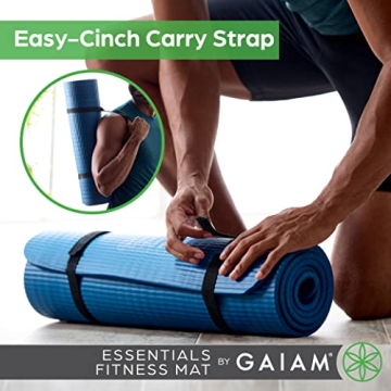 Gaiam Essentials Thick Yoga Mat for Fitness & Exercise