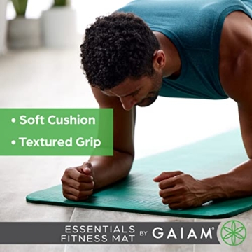 Gaiam Essentials Thick Yoga Mat for Fitness & Exercise