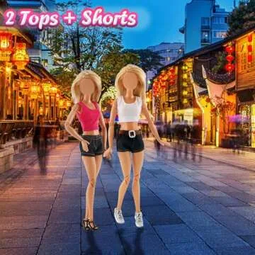 Stylish 16 PCS Doll Clothes Set for 11.5" Dolls