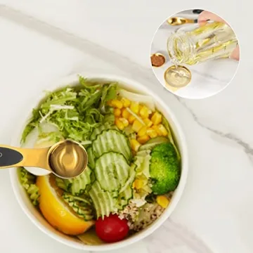 LIFETOWE Gold Measuring Cups and Spoons for Precision Cooking