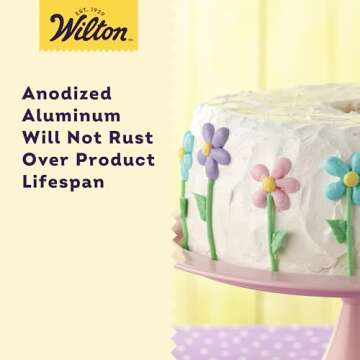 Wilton Angel Food Tube Cake Pan with Removable Inner Core, Durable Aluminum, 10-Inch
