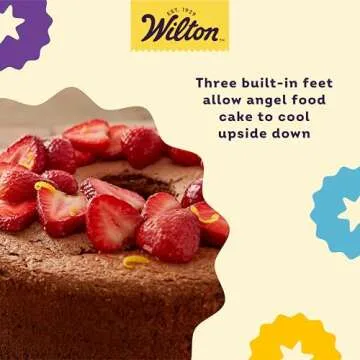 Wilton Angel Food Tube Cake Pan with Removable Inner Core, Durable Aluminum, 10-Inch