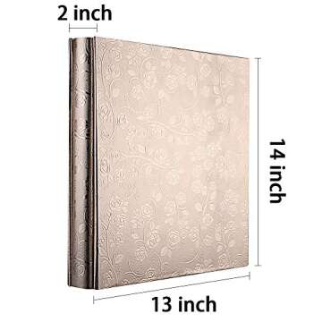 Vienrose Photo Album 4x6 600 Pockets Large Photo Book PU Leather Cover for Wedding Album Baby Graduation