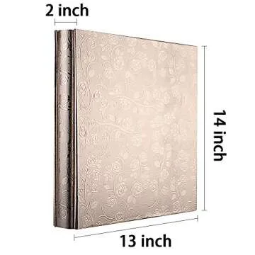Vienrose Photo Album 600 Pockets PU Leather for Memories