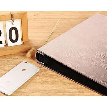 Vienrose Photo Album 600 Pockets PU Leather for Memories