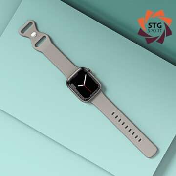 STG Sport Silicone Band for Apple Watch - Versatile Fit for All Models