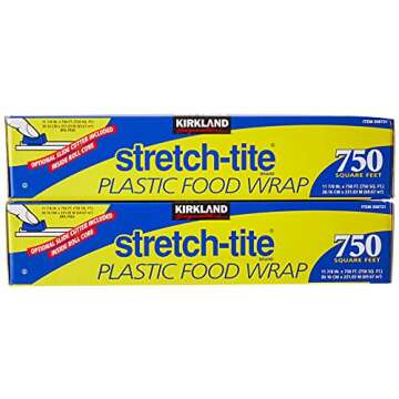 Kirkland Signature Stretch-Tite Plastic Wrap Pack 750'