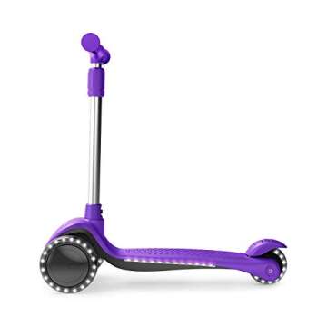 Jetson Lumi Purple 3 Wheel Kick Scooter - Light Up Fun!