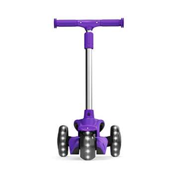 Jetson Lumi Purple 3 Wheel Kick Scooter - Light Up Fun!