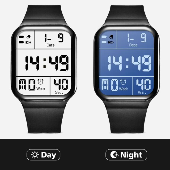 Kids Digital Sports Watch with Alarm & Waterproof Design