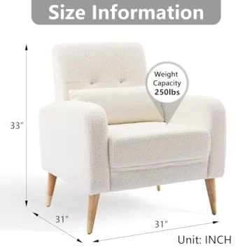 Dolonm Mid-Century Accent Chair for Stylish Comfort