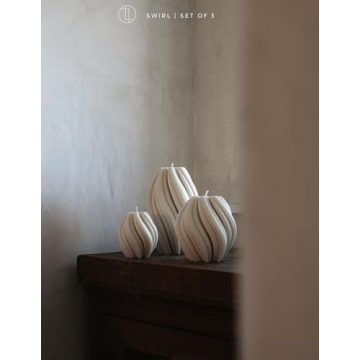 LAWA Swirl Candle - Elegant Handmade Scented Decor